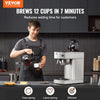 Vevor 12-Cup Commercial Drip Coffee Maker with 2 Warmers and Carafes New
