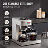 Vevor 12-Cup Commercial Drip Coffee Maker with 3 Glass Carafes and Warming Plates New