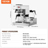 Vevor 12-Cup Commercial Drip Coffee Maker with 3 Glass Carafes and Warming Plates New