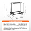 Vevor Drywall Cart Heavy-Duty Dolly with 36" x 24" Deck and 5" Swivel Wheels 1500 Lbs Capacity New