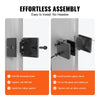 Vevor Glass Clamp 40 PCS Square Stainless Steel Railing Brackets for 0.31"-0.47" Tempered Glass Black New