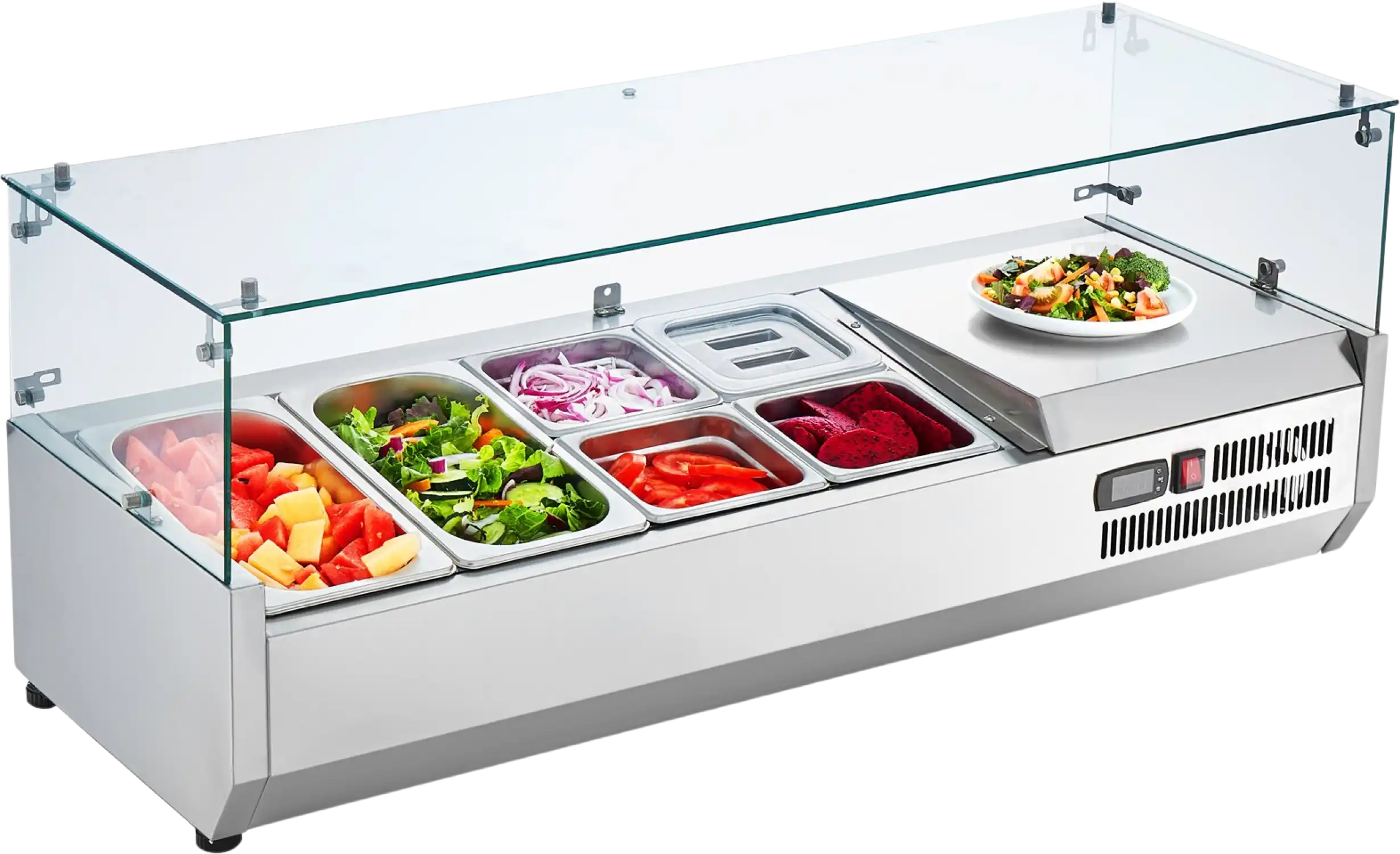 Vevor Refrigerated Condiment Prep Station 44.4
