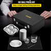 Vevor Ice Ball Press Kit Anodized 7075 Aluminum with Silicone Molds Large Mat and Whiskey Glass New