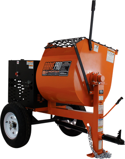 Brave Mortar Mixer 8 Cu. Ft. Steel Drum with Honda GX240 Engine BRPMM108H New