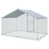 Vevor Metal Chicken Coop 6.5' x 9.8' x 6.4' Spire Walk In Run Waterproof Cover New