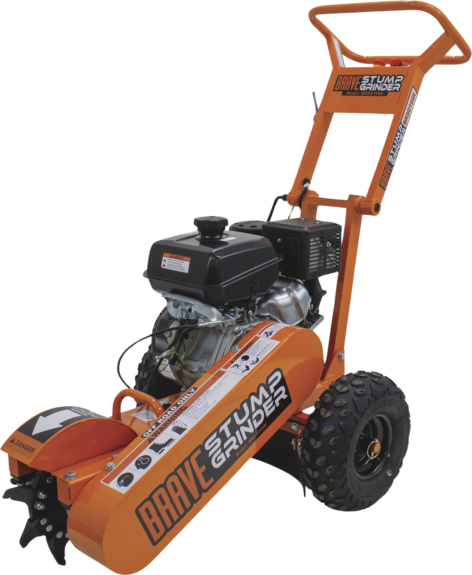 Brave Stump Grinder with Kohler Engine Gas 14 HP and 12