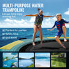 Vevor Inflatable Water Trampoline 10' Portable Swim Platform Bouncer with 3-Step Ladder New