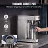 Vevor 12-Cup Commercial Drip Coffee Maker with Thermal Carafe New