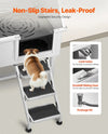 Vevor Dog Grooming Tub 38" Stainless Steel Anti-Slip Stairs Showerhead Leak-Proof New