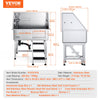 Vevor 38" Dog Grooming Tub Stainless Steel 220 Lbs. Capacity with Right Door and Stairs New