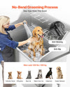 Vevor Dog Grooming Tub 50" Stainless Steel with Ramp and Faucet New