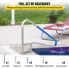 Vevor Pool Rail 55" x 32" Rustproof Handrail 250 Lbs Capacity with Blue Nylon Grip Cover New