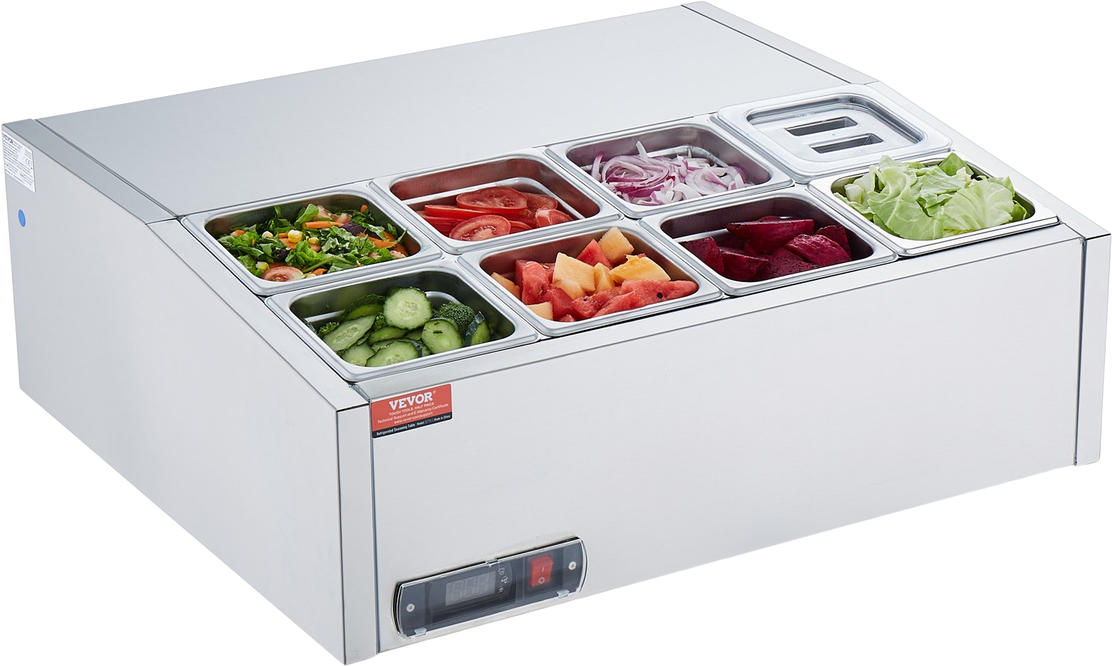 Vevor Refrigerated Condiment Prep Station 30