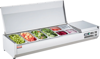Vevor Refrigerated Condiment Prep Station 58.2