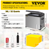 Vevor C30 Portable Compressor Refrigerator 32 Quart 12V/24V DC And 110-220V AC With App Control New