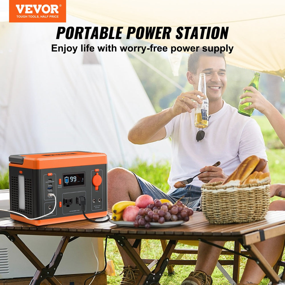 Vevor 296Wh/300W Portable Power Station Lithium Battery Solar Generator New