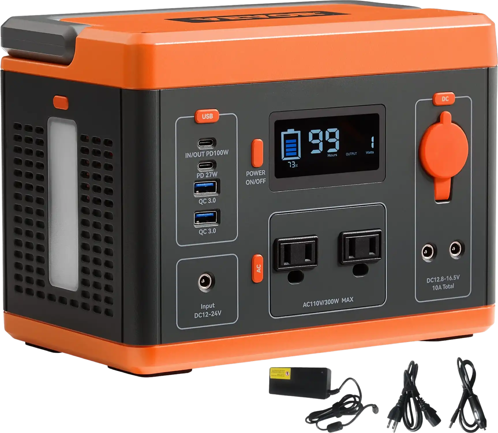 Vevor 296Wh/300W Portable Power Station Lithium Battery Solar Generator New