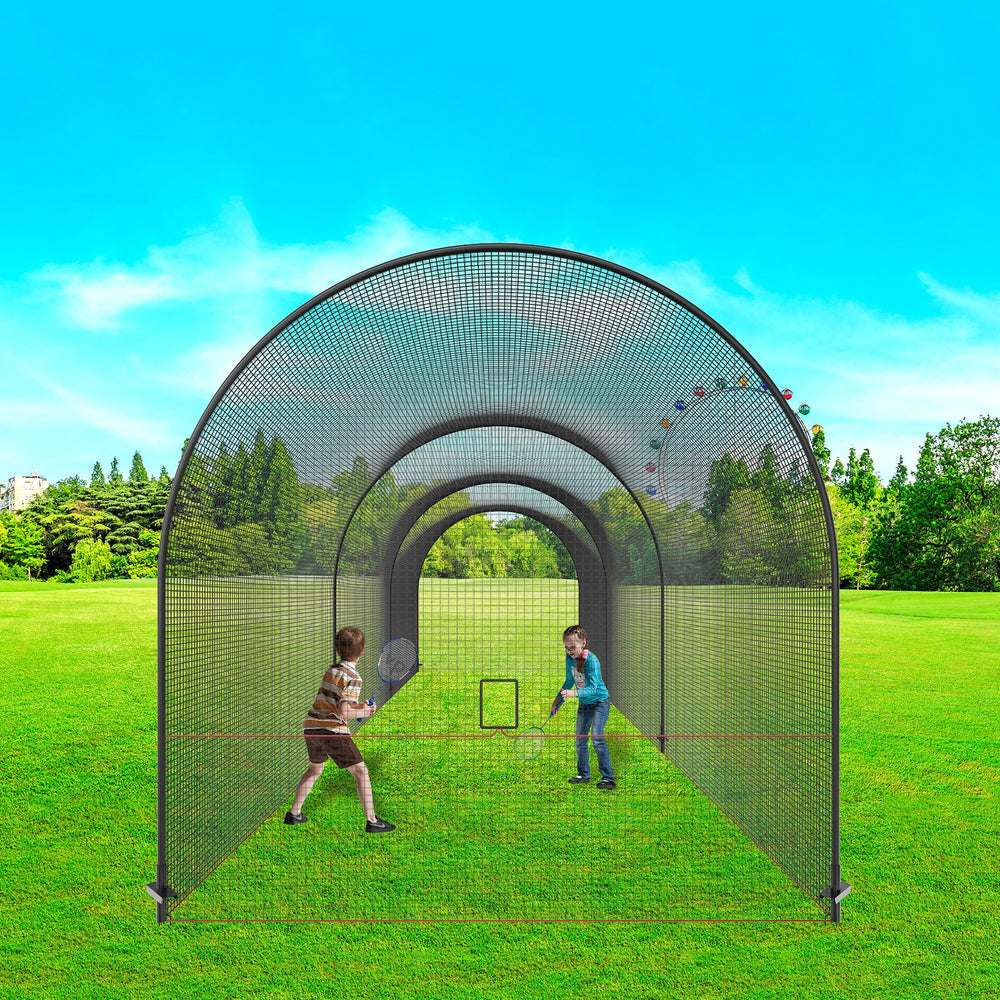 Vevor Baseball Batting Cage 40' Enclosed Pitching Net with Sturdy Frame and Carry Bag New