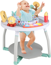 Interactive 5-in-1 baby activity center with bouncing seat, removable toys, and adjustable height for growing toddlers.