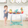 Interactive 5-in-1 baby activity center with removable toys, adjustable height, and comfortable seat for playtime fun.