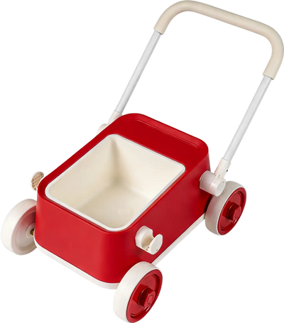 Costway Baby Push Walker Wheels Foldable Handlebar Storage Basket 96201999 New
