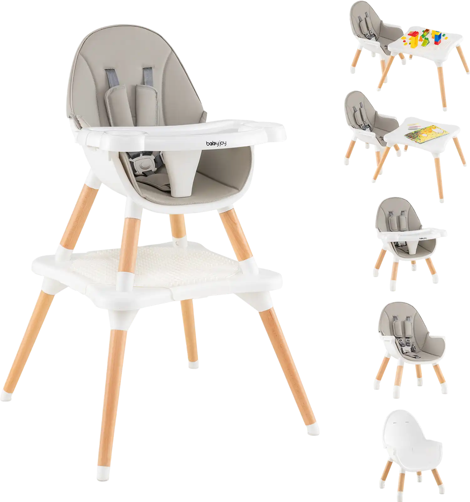 Costway 6-in-1 Baby Toddler High Chair 03861245 New