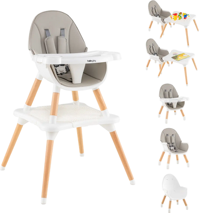 Costway 6-in-1 Baby Toddler High Chair 6-36 Months 03861245 New