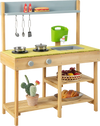 Backyard Pretend Play Toy Kitchen with Stove Top