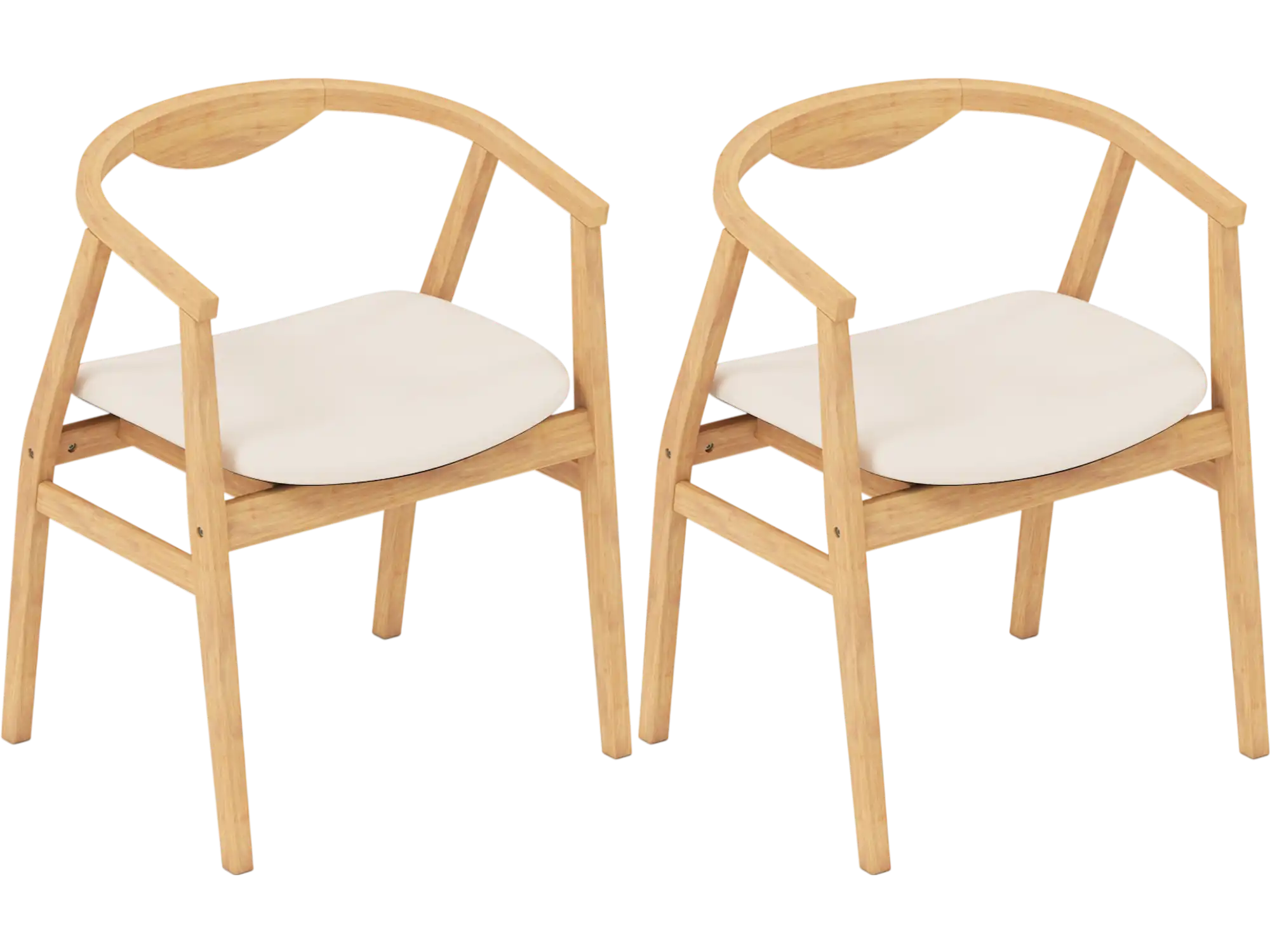 Costway Bamboo Accent Leisure Chair w/ Armrest Curved Backrest 51328649 New