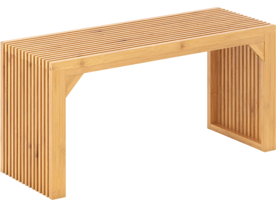 Costway Bamboo Solid Wood Indoor Outdoor Dining Entryway Bench 38820594 New