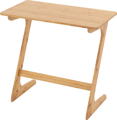 Costway Bamboo Z-Shaped Sofa Side Table 80721495 New