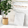 White waterproof HIPS bath spa shower mat with slatted design, anti-slip foot pads, ideal for quick drying and safety.