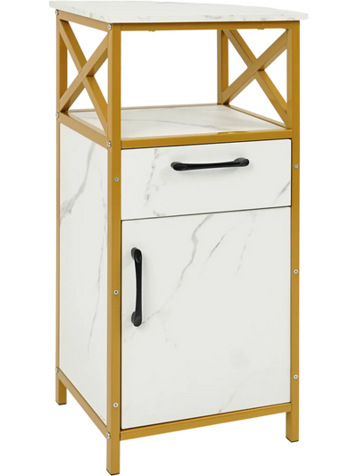 Costway Bathroom Storage Cabinet Drawer Door Open Shelf 50341063 New