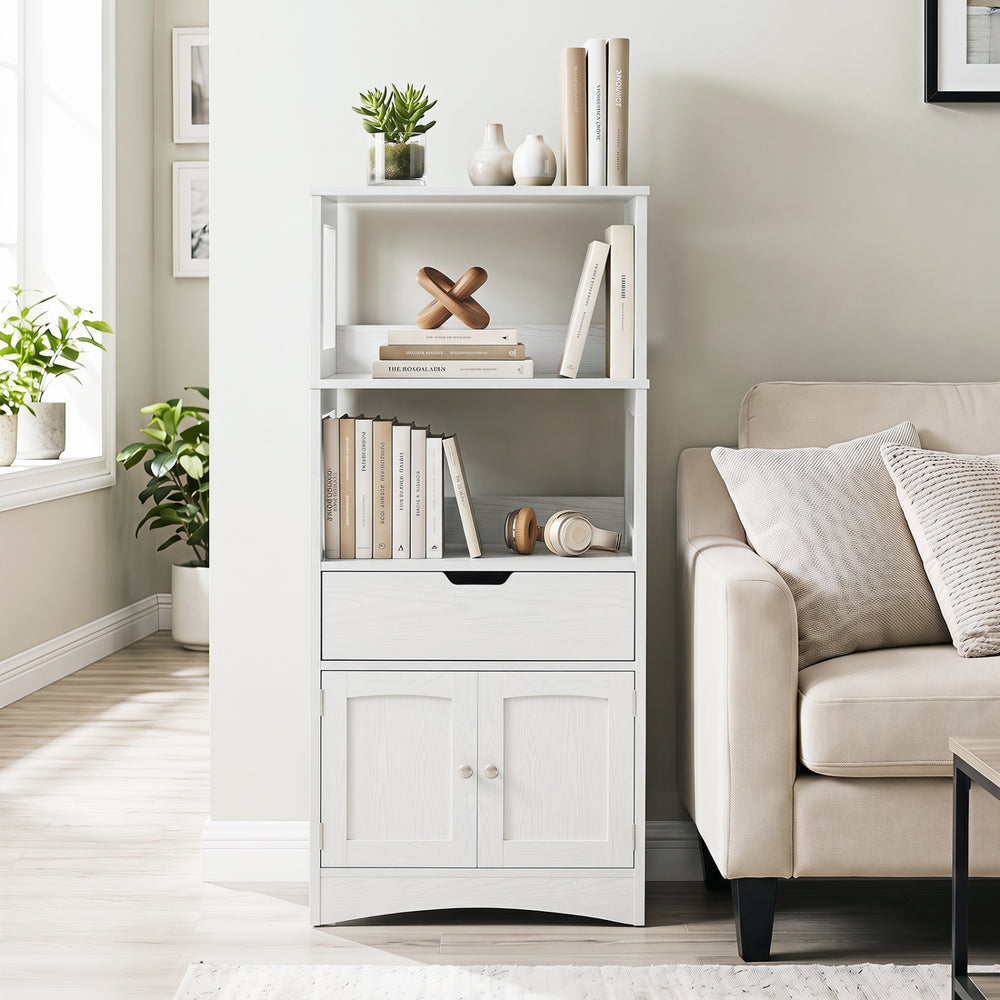 Bathroom Storage Cabinet with Drawer and Shelf Floor Cabinet - Gallery View 1 of 10