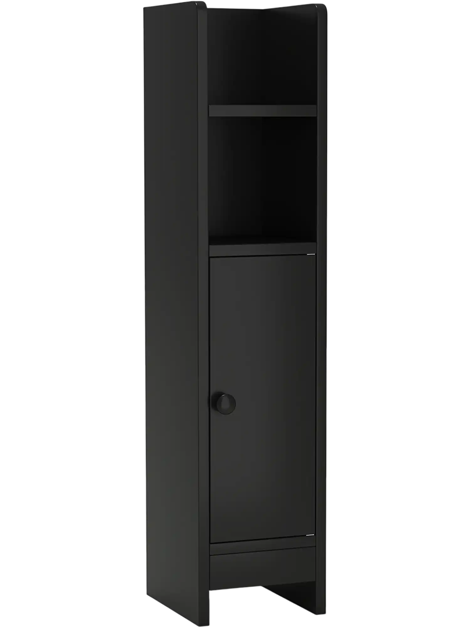 Costway Bathroom Slim Corner Storage Cabinet w/ Door Adjustable Shelf 843516729 New