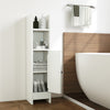 Bathroom Slim Cabinet Corner with Door and Adjustable Shelf-White - Gallery View 1 of 9