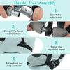 Hassle-free assembly instructions for the 40-inch saucer tree swing with adjustable ropes and durable 900D Oxford.