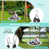 40-inch saucer tree swing with adjustable ropes, made of 900D Oxford fabric, suitable for outdoor fun and easy assembly.