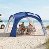 Beach Tent for 12-15 People Easy Setup Dome Canopy Tent with 4 Removable Zippered Sidewalls-Blue - Gallery View 1 of 10