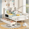 Twin/Full Size Bed Frame with 2 Drawers and Bookcase for Boys and Girls-Full Size - Gallery View 1 of 10