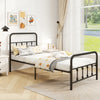 Bed Frame with Headboard and Under Bed Storage Black-Twin Size - Gallery View 1 of 12