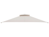 Beige 10 x 12 feet gazebo replacement top with air vent and drainage holes, ideal for outdoor gatherings and barbecues.