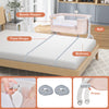 3-in-1 baby bassinet in beige with adjustable heights, fixed straps, and cozy mattress for bedside use and easy.