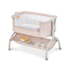 3-in-1 baby bassinet in beige with a cozy mattress, retractable legs, and 360° wheels for versatile positioning and.