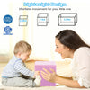 Single purple foam block from the 7-piece set, designed for toddlers to encourage motor skills and imaginative play.