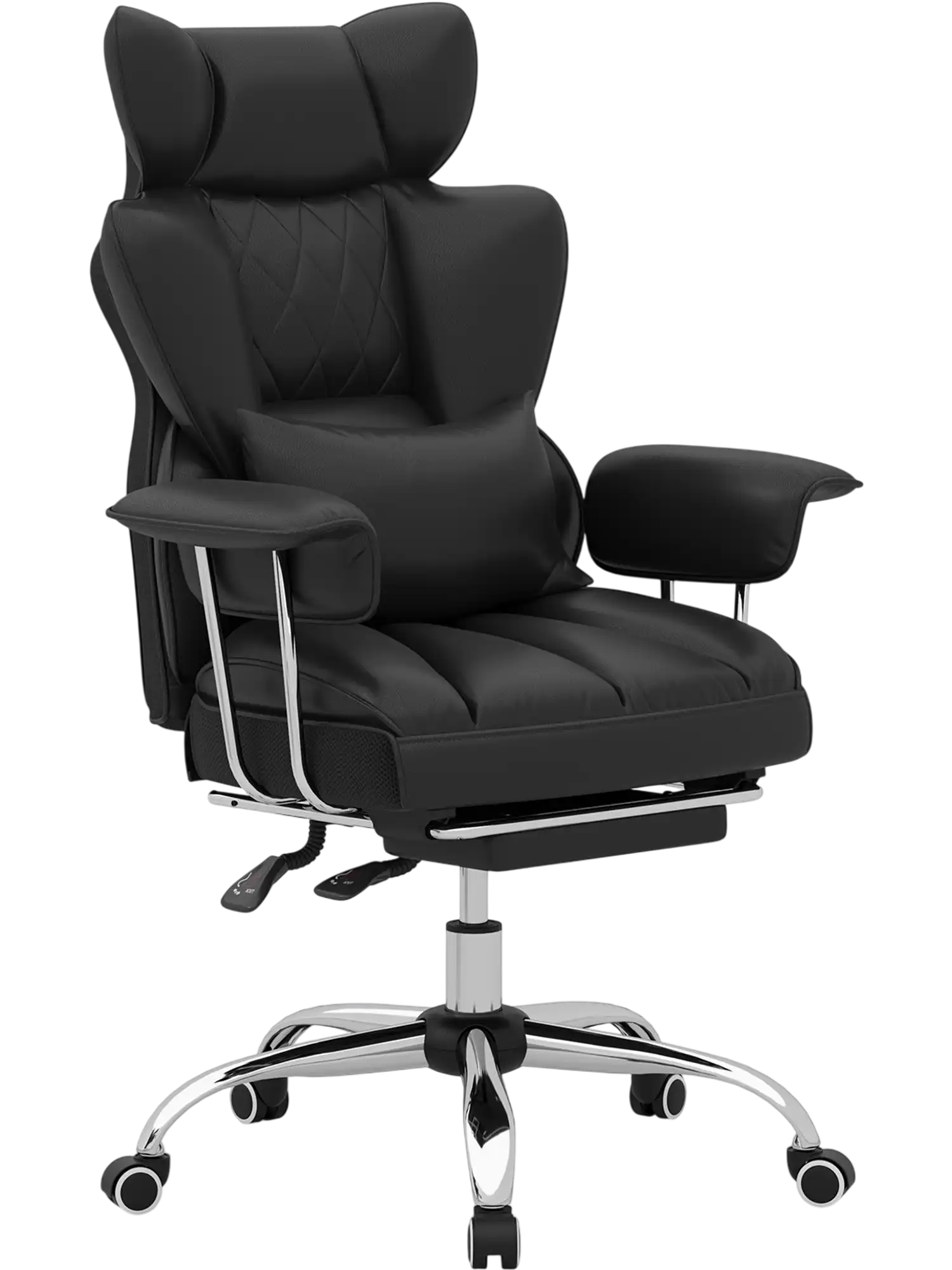 Costway PU Leather High Back Executive Office Chair 400 lbs 56847192 New