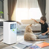 10000 BTU 4-in-1 Portable Air Conditioner with Dehumidifier and Sleep Mode-Black - Gallery View 1 of 11