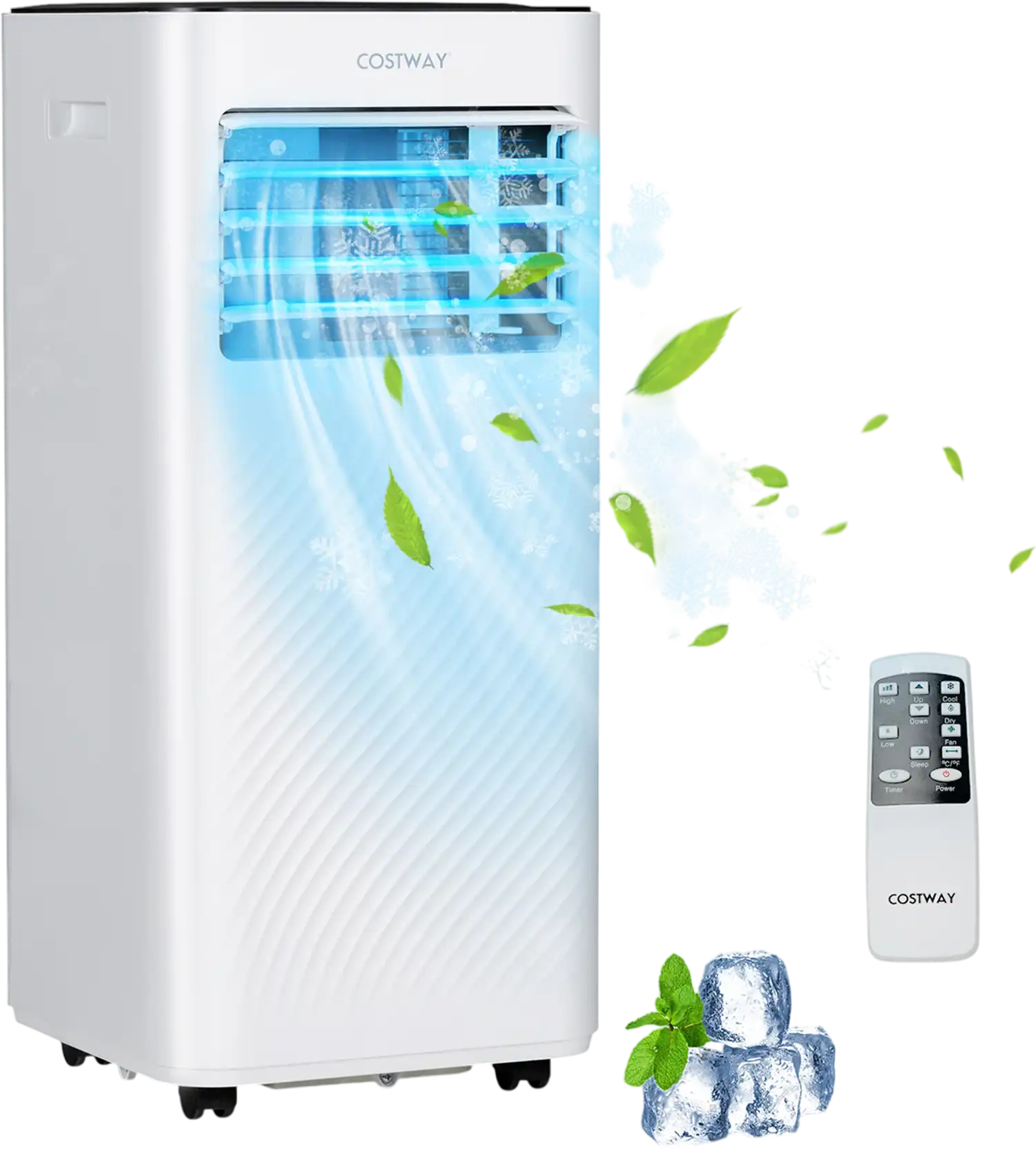 Costway 10000 BTU Portable Air Conditioner 4 Modes 93548126 New