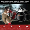 Heavy 18-inch black water punching bag with adjustable chain, designed for enhancing fitness and reaction ability at.