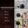18-inch black heavy punching water bag with adjustable chain, suitable for home, gym, or outdoor boxing training.